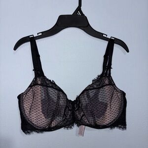 Victoria's Secret Black Mesh Lace Bra